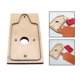 thumbnail image 1 of Plantillas para Portatarjetas, Plantilla para de Cuero, Herramienta Perforadora Hecha a Mano de Madera, Plantilla para Manualidades de Cuero Soledad Troqueles de corte, 1 of 10