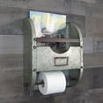 thumbnail image 4 of Wall Mount Rustic Metal Bath Towel Bar Bathroom Organizer Toilet Paper TP Roll Holder, 4 of 4