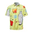 thumbnail image 3 of Camisas hawaianas de verano para hombre, divertidas, con estampado de pájaros, informal, con botones, para playa, manga corta, 3 of 5