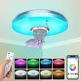 thumbnail image 1 of 36W LED-taklampa med Bluetooth-högtalare, smart med fjärrkontroll och app, 1 of 4