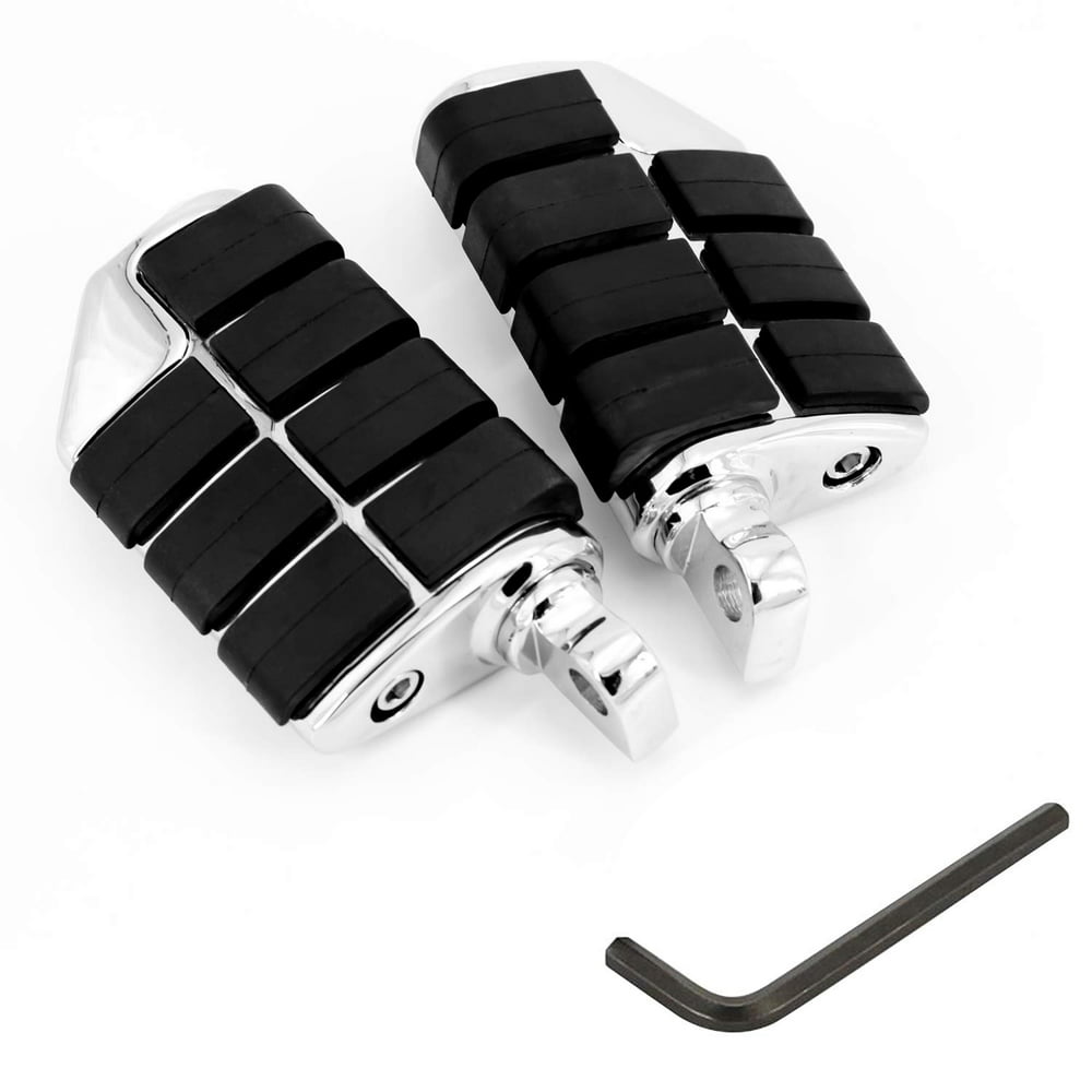 MISS MOLY Chrome Motorcycle Foot Rest Pegs Dually Highway Pegs For Male