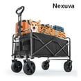 thumbnail image 2 of Nexuva Portable Collapsible Wagon, Heavy-Duty Utility Cart w/ All-Terrain Wheels, 2 of 5
