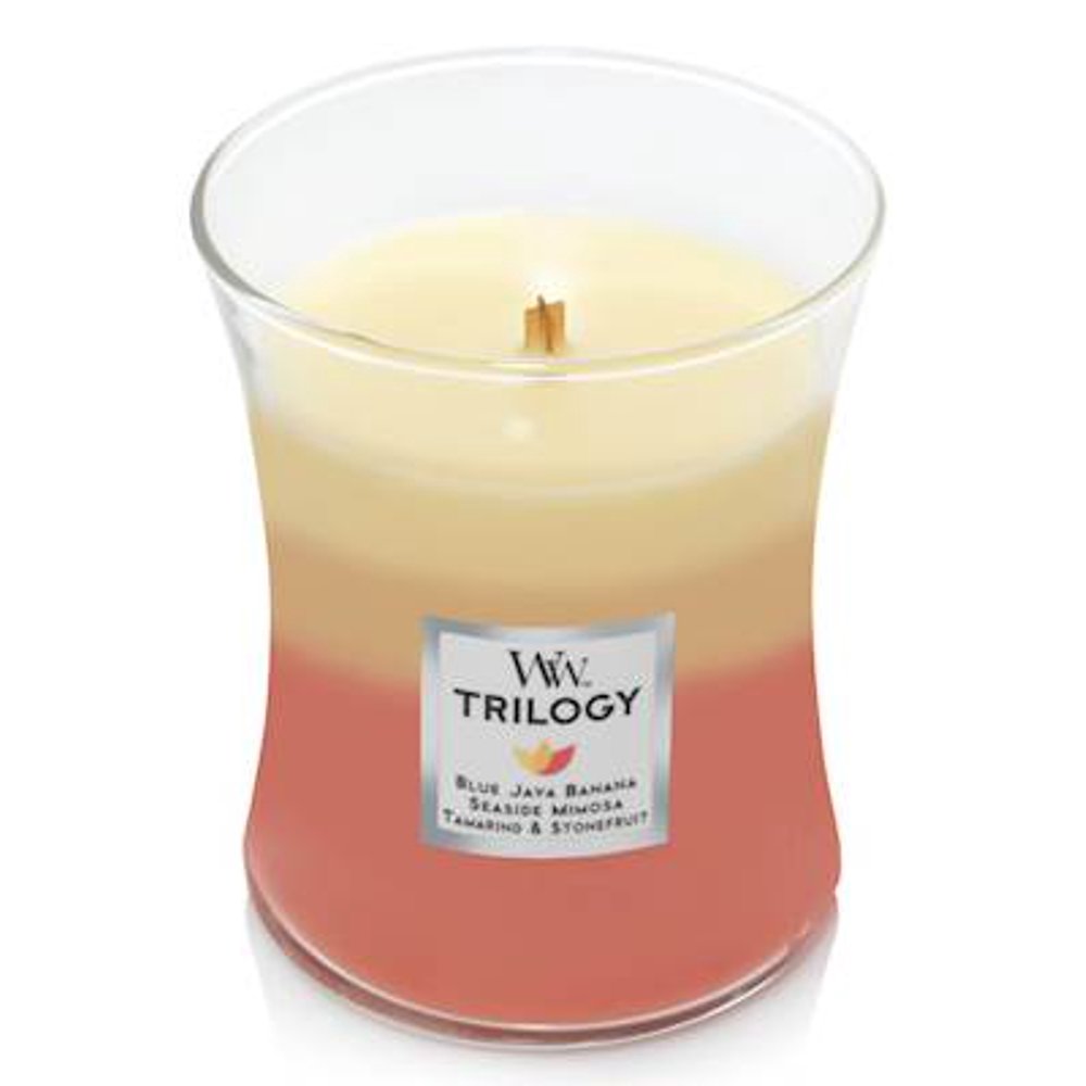 WoodWick Trilogy Tropical Sunrise Medium Hourglass Candle Walmart