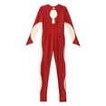 thumbnail image 6 of Zaldita Girls Rhinestone Gymnastic Jumpsuit One Piece Full Body Long Sleeve Gymnastics Leotards Dance Bodysuit for Kids Red 14, 6 of 7