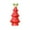 B, variant on Ceramic Red Christmas Trees with Lights, Light Up Tabletop Porcelain Christmas Tree, Glossy Hollow-Carved Small Xmas Tree Figurines for Modern Home Decoration
