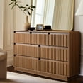 thumbnail image 5 of UPGO 7-Drawer Dresser 47"W Double Dresser With Waveform Fluted Panel, 5 of 11