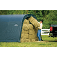 thumbnail image 3 of ShelterLogic Round Style Run-in Shelter, Green, 12 x 20 x 8 ft., 3 of 8