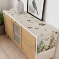 thumbnail image 4 of Spring Easter Table Runner 90 Inches Long Farmhouse Dress Scarves, Country Bunny Chick Floral Butterflies Burlap Dining Tablerunner for Coffee Table/Kitchen Island/Party Décor, 13" x 90", 4 of 8