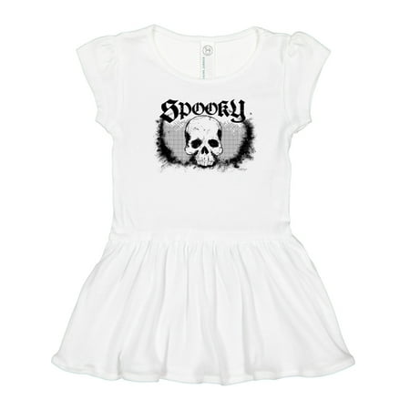 

Inktastic Halloween Spooky Skull Gift Toddler Girl Dress