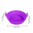 thumbnail image 3 of Ke1Clo Round Air Fryer Tray under $5! Fryer Pot Baking Pan for Cooking Baking Dishwasher Safe Compact Storage and Heat Resistant, 3 of 7