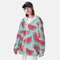 thumbnail image 3 of Lsque Watermelon UPF 50+ Lightweight Sun Protection Men's Women's Long Sleeve Shirt, Hoodie Performance -Small, 3 of 9