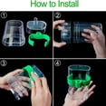 thumbnail image 3 of 2 pcs Automatic Feeding Bird Feeder for Cage, Parakeet Water Dispenser Parrot Feeder Parakeet Waterer Cockatiel Cage Accessories, for Budgies Finch Canaries Lovebirds, 3 of 7