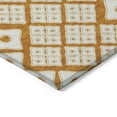 thumbnail image 4 of Addison Rugs Chantille Indoor/Outdoor Transitional Diamonds Orange Washable Round Rug, 8' x 8', 4 of 6