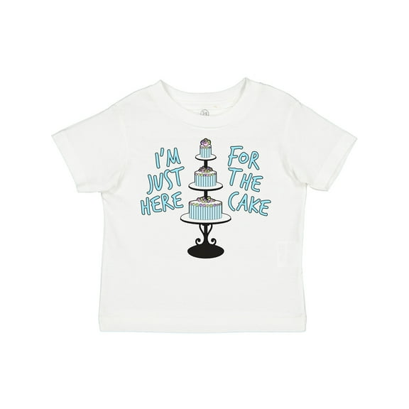 Inktastic I'm Just Here for the Cake Funny Wedding Boys or Girls Toddler T-Shirt
