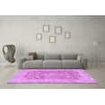 thumbnail image 3 of Ahgly Company Indoor Round Abstract Purple Modern Area Rugs, 8' Round, 3 of 4