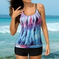 thumbnail image 2 of Striped Control For Women Tummy Swimsuits With Boyshorts Bathing Two Suits Top Swimsuit Women Tummy Control, 2 of 9