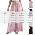 thumbnail image 3 of Utoimkio Pleated Wide Leg Palazzo Pants for Women Ruffled Paperbag Waist Drawstring Tie High Waist Flowy Casual Vacation Trousers with Side Hand Pockets, 3 of 6