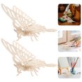 thumbnail image 4 of 2pcs Animal Puzzle Toys Interactive Puzzle Jigsaws DIY Wooden Animal Puzzles(Butterfly Type), 4 of 9