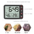 thumbnail image 4 of Mistaha Digital Indoor Thermometer & Hygrometer with Clock LCD Display 鈩? 鈩?Selectable Countdown Timer Accurate Temperature Humidity Monitor for Home Office, 4 of 8