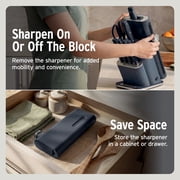 Ninja NeverDull Razor-Sharp 11-Piece Knife System with Removable Sharpener, Laser-Cut Blades, NK12011BL1, Cyberspace