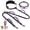 Purple, variant on PetAmi Hands Free Double Dog Leash with Padded Lumbar Waist Belt, 360 No-Tangle Swivel Coupler, Bungee Shock Absorbing Dual Leash for Two Dogs Medium Large, Reflective, Black