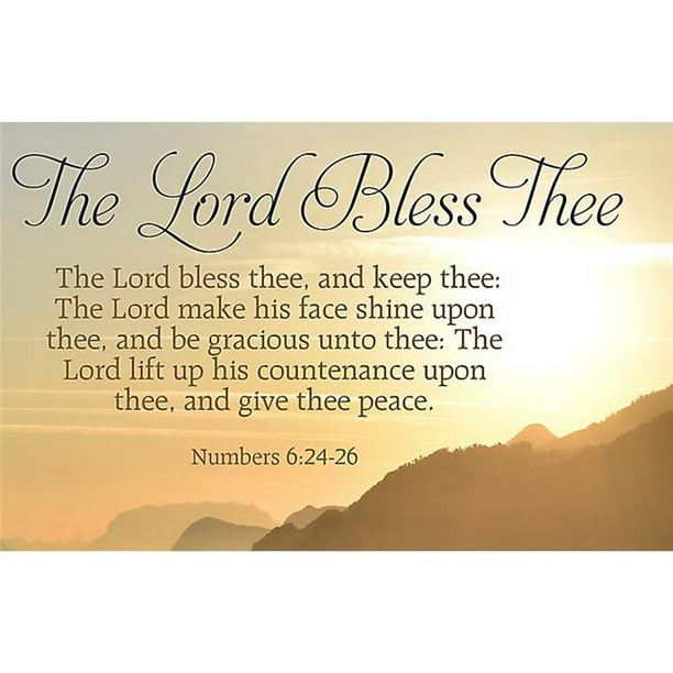 B & H Publishing 168076 The Lord Bless Thee Postcard - Numbers 6-24-26 ...