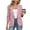 #0134-Pink, variant on Favoffer Women's 3/4 Sleeve Blazer Lapel Open Front Solid Color Pocket Casual Jacket for Business Office formal Work