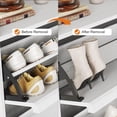 thumbnail image 4 of ChaoLink Gabinete para zapatos con 3 cajones abatibles, organizador de zapatos de madera con estante ajustable, almacenamiento para recibidor, mueble oculto para zapatos para pasillo y sala, 4 of 8