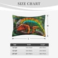 thumbnail image 4 of Honeii Chameleon Pattern Decorative Throw Pillow Case - Elevate Your Couch, Sofa, or Bed with Stylish Home Decor-14"x20", 4 of 6