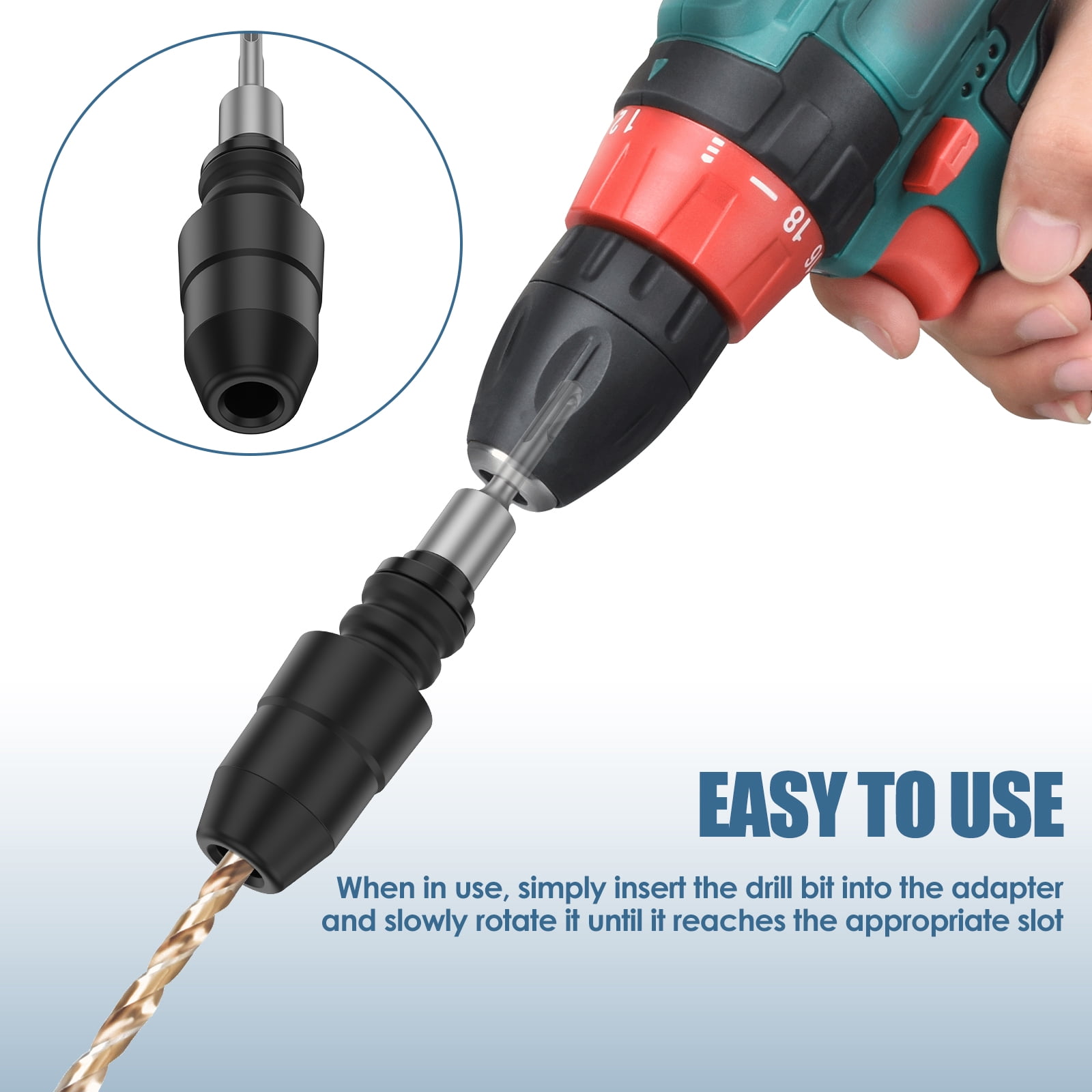 SDS Plus to SDS Max Adapter Alloy Steel Rotary Hammer Drill Chuck Adapter Multipurpose Drill Quick Change Converter for Building Construction Road Maintenance
