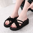 thumbnail image 6 of NOKIO Womens Platform Sandals with Arch Support Women Summer Breathable Open Toe Fashion Non-Slip Wedge Slippers Beach Shoes Women's Comfort Slides EVA Flat Sandals, 6 of 9