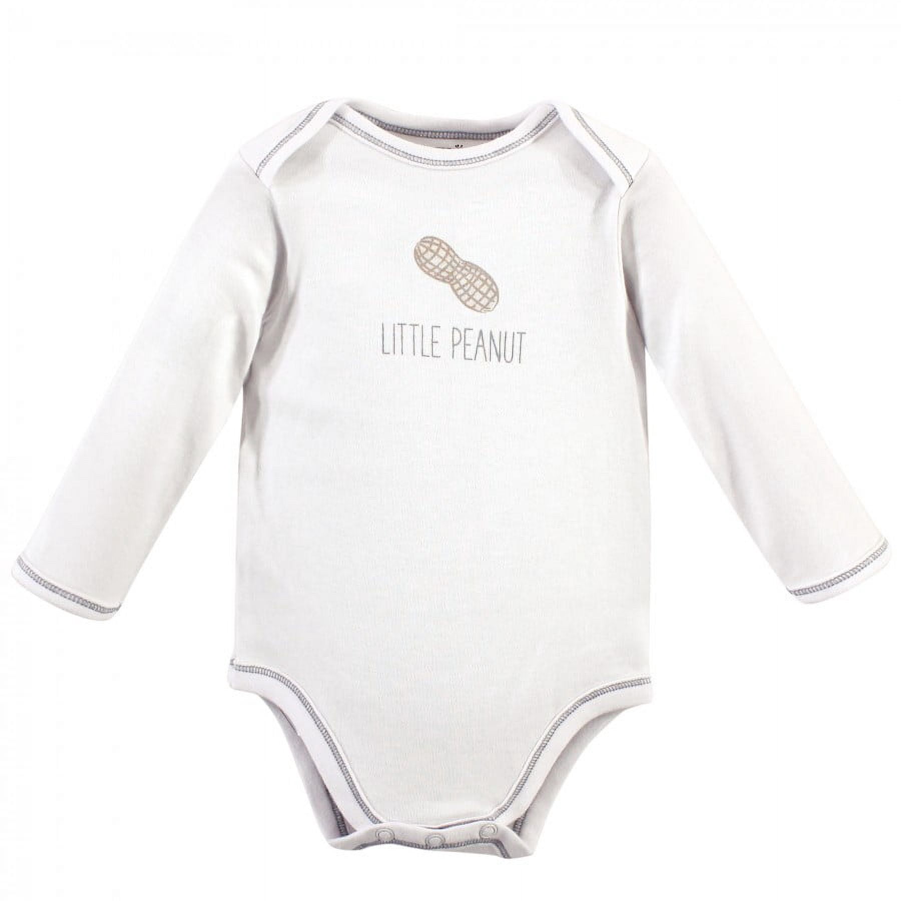 Touched by Nature Organic Cotton Long-Sleeve Bodysuits 5pk, Marching Elephant, 18-24 Months