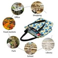 thumbnail image 5 of Bingfone Circular Women Shoulder Tote Bags Casual Bag Ladies Shopping Handbag, 5 of 6