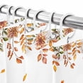 thumbnail image 6 of Shower Curtain 36"W x 72"L Autumn Thanksgiving Pumpkins Flowers Leaves Fabric Shower Curtains Set with Hooks Water Repellent Bathroom Curtains Machine Washable Bathroom Accessories, 6 of 6
