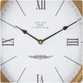 thumbnail image 4 of DecMode 11" Gold Metal Scroll Antique Inspired Wall Clock with Finial, 4 of 12