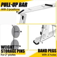 thumbnail image 6 of syedee Smith Machine Home Gym, Power Rack Cage with Linear Bearing,Commercial Grade(White), 6 of 9