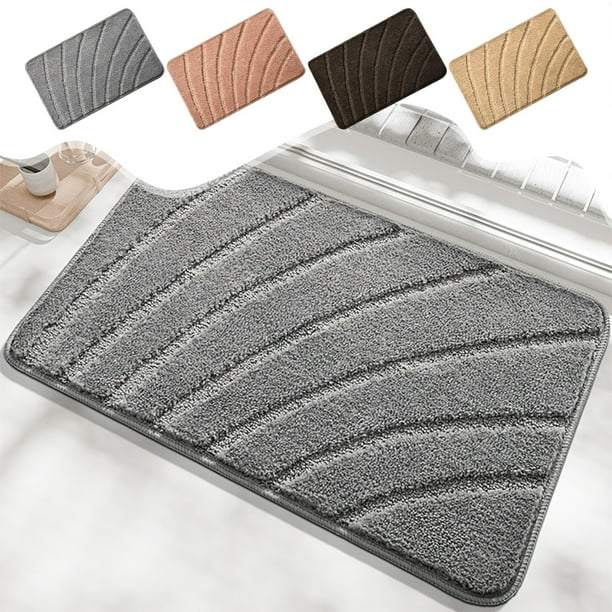 Alfombra Antideslizante de Poliéster | Tapete Absorbente para Entrada | Tapete para Dormitorio | 60 X 40 Cm | Color Beige