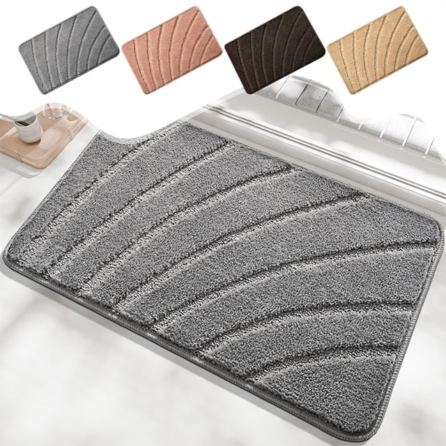 Alfombra Antideslizante de Poliéster | Tapete Absorbente para Entrada | Tapete para Dormitorio | 60 X 40 Cm | Color Beige