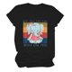 thumbnail image 1 of Blusa suelta de manga corta con cuello redondo y estampado a la moda para mujer Fridja  zx1127, 1 of 5