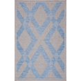 thumbnail image 1 of 6'7" x 9' Quick Dry Geometric Grey Blue Indoor/Outdoor Rug, 1 of 7