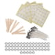 thumbnail image 5 of Kit de Fabricación de Velas 100 Piezas de 15 Cm de Mechas de Velas + 100 Piezas de Pegatinas de Doble Cara para Mechas + 50 Piezas de Conchas de Velas + 10 Piezas de Soportes de ANGGREK  Otros, 5 of 8