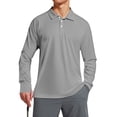 thumbnail image 7 of WTOBBY Men's Raglan Sleeve Performance Shirt with UPF 50+ Sun Block, Lightweight Long Sleeve, and Golf-Ready Design for Breathable Summer Wear ,Gray 2XL, 7 of 7