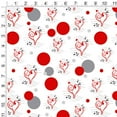 thumbnail image 2 of Treble Bass Clef Heart Music Red Premium Gift Wrap Wrapping Paper Roll Pattern, 2 of 2