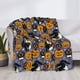 thumbnail image 3 of Fotbe Spooky Cats And Halloween Pumpkins Manta de Franela con Estampado, Manta Ultrasuave para Cama, Sofá, Auto, Hipoalergénica y Antibolitas-80"x60", 3 of 6