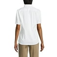 thumbnail image 2 of Lands' End School Uniform Women's No Gape Short Sleeve Stretch Shirt, 2 of 3