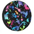 Colorful Paint Splatter Tire Cover 4WD 4x4 SUV Spare Wheel Protector