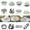 A, variant on UNLLLL 1 PC Bathroom Basin Round Single Layered Ring, Kitchen Sink Overflow Cover Rings, Washbasin Overflow Ring, for Home Shopping Malls Kitchen Bathroom, Silver
