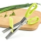 thumbnail image 4 of Ounissouiy Tijeras multifuncionales Muti capas a prueba de óxido DIY herramientas de corte de cebollín suministros para el hogar corte seguridad especias Cocina y Comedor cinco capas Ounissouiy HA080305-02, 4 of 6