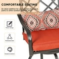 thumbnail image 2 of SUNCROWN Patio Swivel Chairs Outdoor Metal High Bar Stools Set of 2, 2 of 7