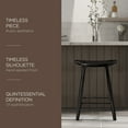 thumbnail image 2 of Open Box Maven Lane Luna Counter Stool in Rustic Black Wood Finish, 2 of 5